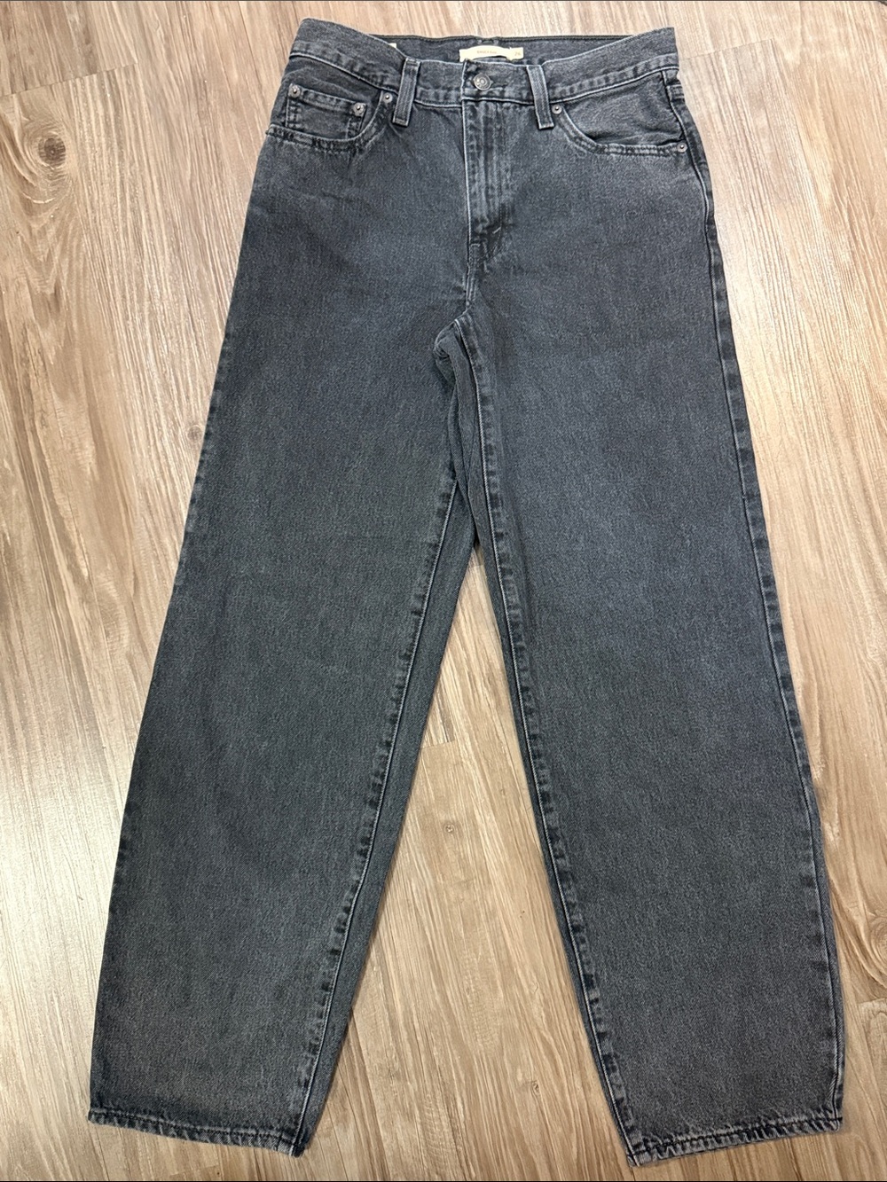 Levi’s Premium Baggy Dad Jeans 26 Boot Barn Black Big E $128 - Picture 2 of 12